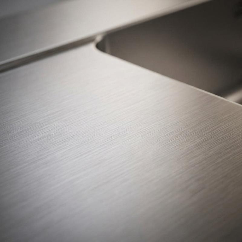Pure.Sink Comfort RVS spoelbak met afdruipgedeelte 86x52 cm Tapwing rechts PCM5086RT-02